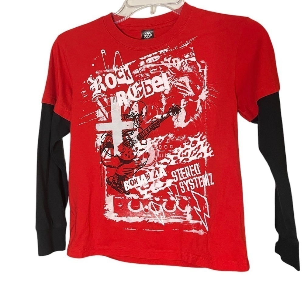 Hybrid Youth Rock Rebel Layered Look Tee